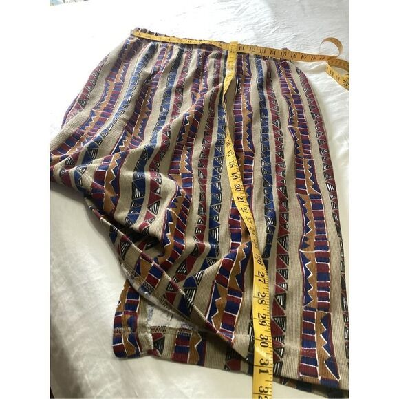 Vintage Huntington Ridge Tribal Print Skirt Size: XL - Picture 8 of 8